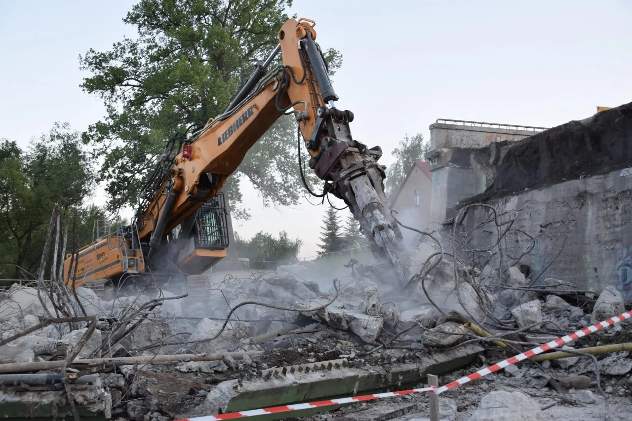 Nowy Sącz: rozbiórka Mostu Heleńskiego