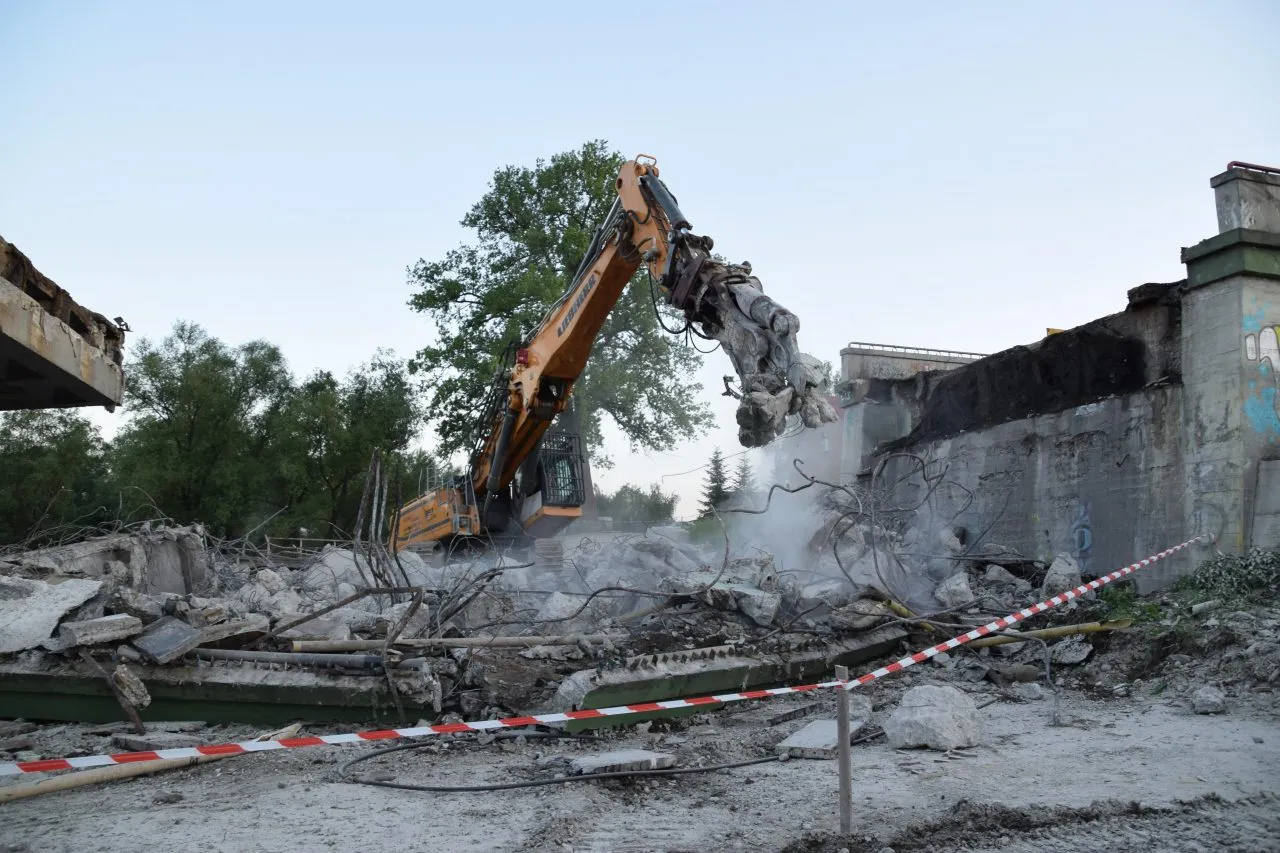 Nowy Sącz: rozbiórka Mostu Heleńskiego