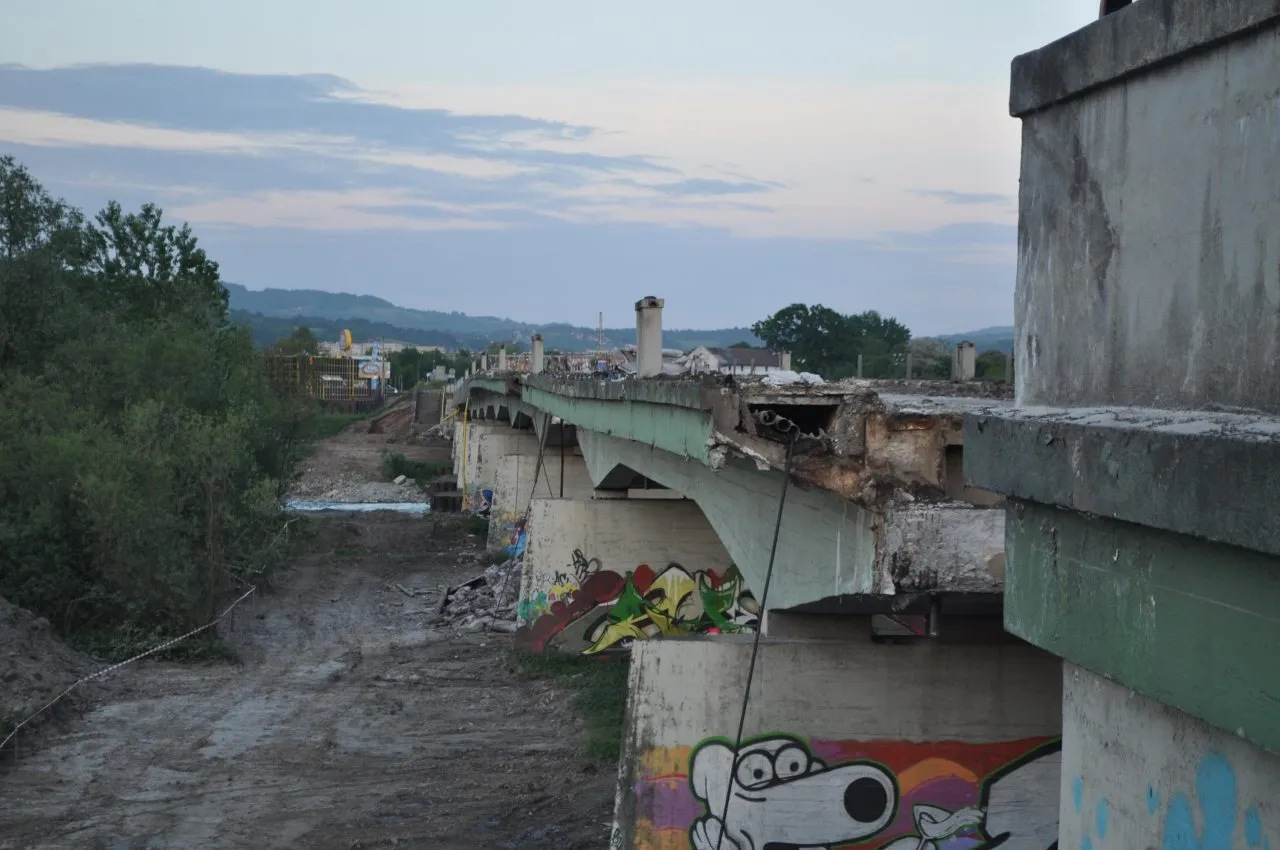 Nowy Sącz: rozbiórka Mostu Heleńskiego