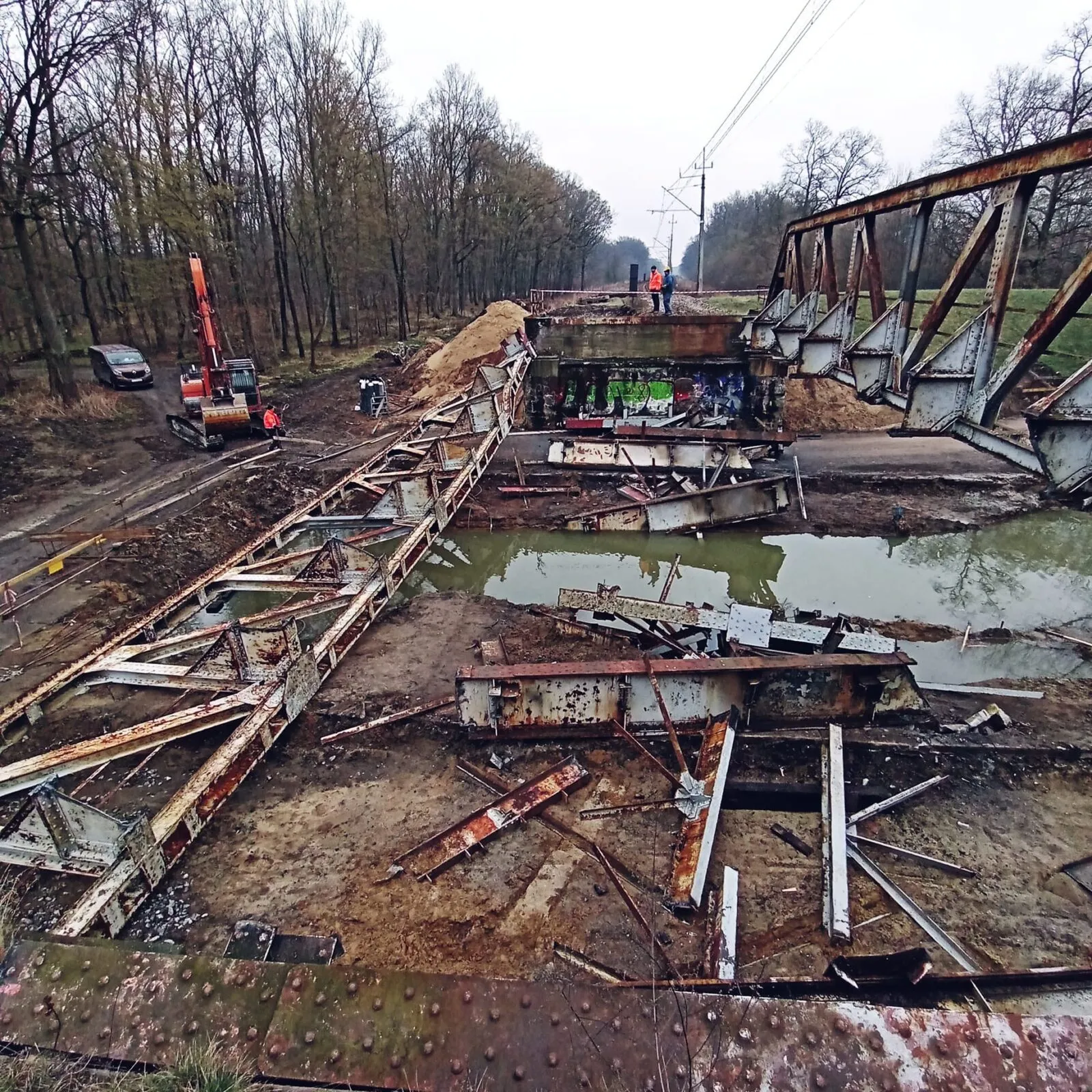 Rozbiórka 5 obiektów mostowych