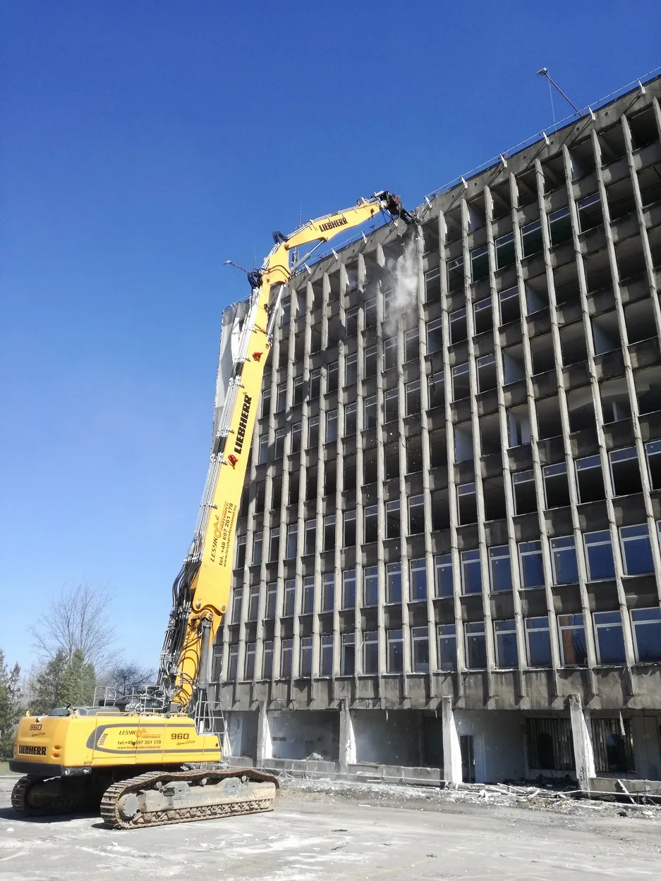 Sosnowiec: roboty rozbiórkowe obiektu biurowego