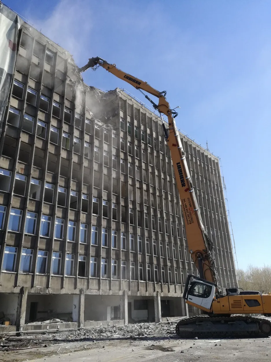 Sosnowiec: roboty rozbiórkowe obiektu biurowego