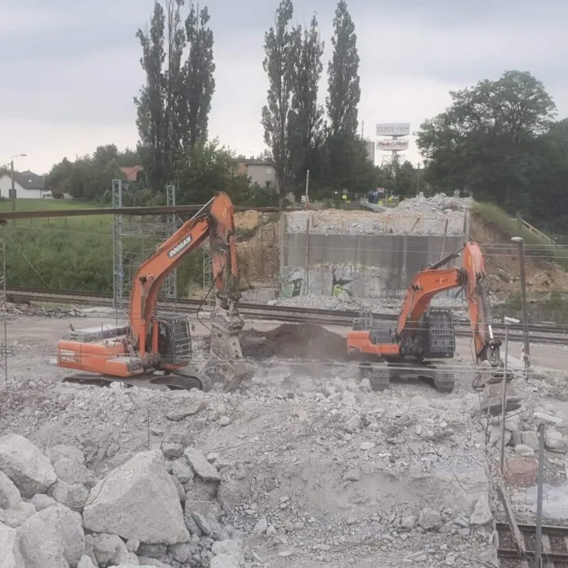 Rybnik: rozbiórka wiaduktu