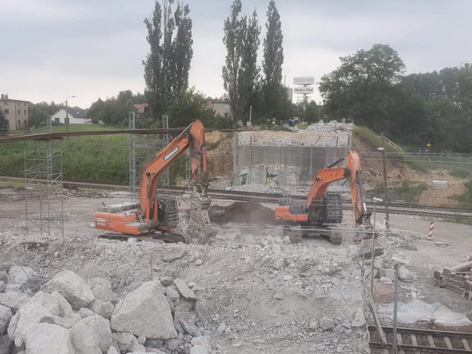 Rybnik: rozbiórka wiaduktu